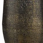 Торшер с фактурным массивным корпусом и тканевым цилиндрическим абажуром Textured Monolith варинант исполнения - 4 | Loft Concept в Костроме