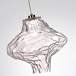 Подвесной светильник с плафоном из фактурного прозрачного стекла Light Ensemble варинант исполнения - 9 | Loft Concept в Костроме