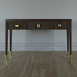 Дизайнерский Письменный стол Elsa Dreams Walnut с тремя ящиками варинант исполнения - 1 | Loft Concept в Костроме