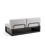 Садовый диван на каркасе из алюминия Petro варинант исполнения - 2 | Loft Concept в Костроме