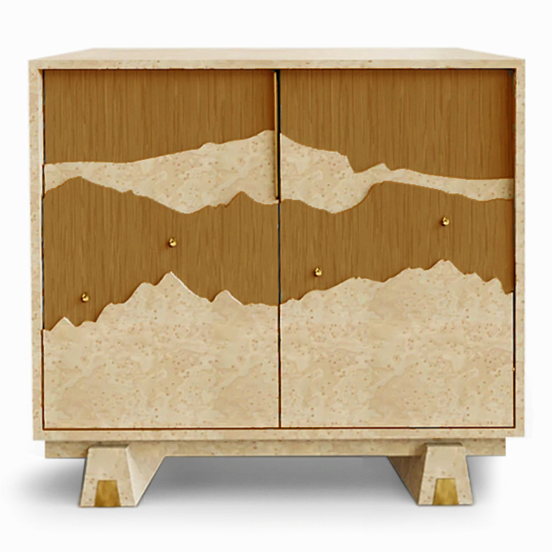 Буфет Okinawa Ginger Бежевый Горчичный Золотой в Костроме | Loft Concept 