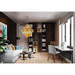 Люстра с каскадом из разноцветных круглых подвесов Key Lustar варинант исполнения - 1 | Loft Concept в Костроме