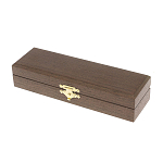 Ручка шариковая металлическая с гравировкой и красным фианитом в деревянной коробке Metal Pens варинант исполнения - 5 | Loft Concept в Костроме