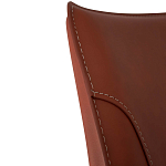 Стул коричневый из искуственной кожи на 4-х ножках Enigma Brown варинант исполнения - 4 | Loft Concept в Костроме