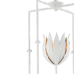 Подвесной светильник белый c абажуром в виде цветка тюльпана White Tulips варинант исполнения - 1 | Loft Concept в Костроме