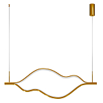 Подвесной светильник волнообразный изогнутый цвета латунь 3000К Spiral Lighting варинант исполнения - 3 | Loft Concept в Костроме