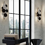 Бра светодиодное из черно-белых дисков Contrast Sample варинант исполнения - 7 | Loft Concept в Костроме
