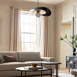 Люстра круглая с 2-мя металлическими абажурами Andromeda варинант исполнения - 6 | Loft Concept в Костроме