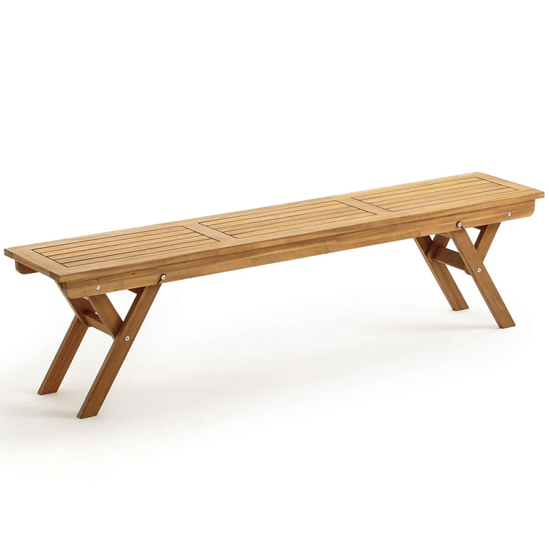 Деревянная скамья складная Jerome Wood Bench Древесина в Костроме | Loft Concept 