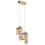 Подвесной светильник волнистой формы из фактурного стекла Wave варинант исполнения - 1 | Loft Concept в Костроме