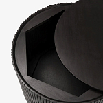 Черный приставной стол с местом для хранения Smart Textured Table варинант исполнения - 2 | Loft Concept в Костроме