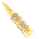 Флешка на 32 гб в виде патрона с гравировкой Герба РФ в подарочной коробке Metal Flash Drive варинант исполнения - 1 | Loft Concept в Костроме