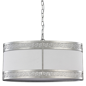 Люстра с греческим орнаментом Miander Silver