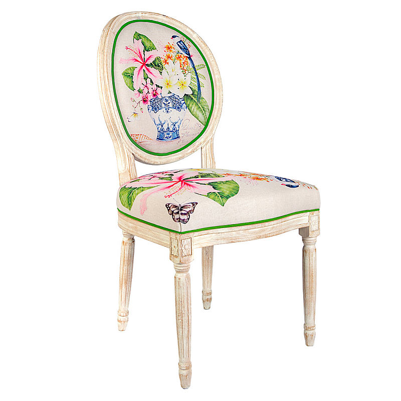 Стул Pink Hibiscus Stool Бежевый Мульти Стул Pink Hibiscus Stool Бежевый Мульти в Костроме | Loft Concept