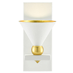 Бра с бело-золотыми плафоном в форме конуса Light Source варинант исполнения - 2 | Loft Concept в Костроме