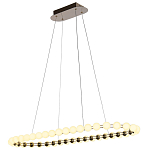 Люстра подвесная светодиодная с круглыми плафонами белого цвета PEARLS Suspension 100  варинант исполнения - 4 | Loft Concept в Костроме