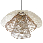Подвесной светильник Beige Gold Mesh Lampshade Hanging Lamp варинант исполнения - 3 | Loft Concept в Костроме