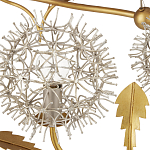 Люстра круглая с декором в виде цветков одуванчика Hanging Dandelion варинант исполнения - 1 | Loft Concept в Костроме