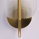 Бра с изогнутым рельефным плафоном Textured Glass варинант исполнения - 5 | Loft Concept в Костроме