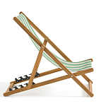 Шезлонг из акации и ткани Argentina варинант исполнения - 6 | Loft Concept в Костроме