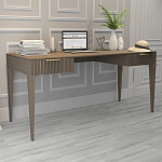 Рабочий стол коричневый с 2-мя ящиками Harper Line варинант исполнения - 2 | Loft Concept в Костроме