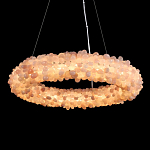 Люстра кольцевая с частичками натурального горного хрусталя Crystal Shimmer варинант исполнения - 2 | Loft Concept в Костроме