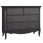 Комод черный из массива бука в стиле прованс Black Provence варинант исполнения - 2 | Loft Concept в Костроме