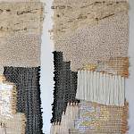 Триптих Геометрический гобелен бежевый Figurative Beige Wall Hangings варинант исполнения - 2 | Loft Concept в Костроме