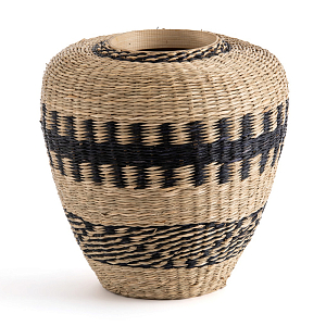 Ваза Wicker Vase with Bamboo and Herbarium