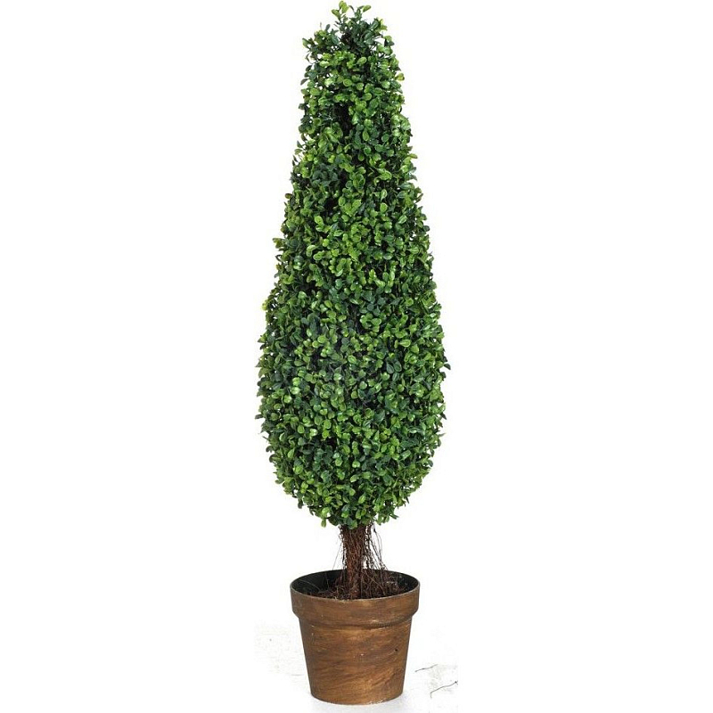 Декоративный искусственное растение Boxwood tree Зеленый Бежевый Коричневый Декоративный искусственное растение Boxwood tree Зеленый Бежевый Коричневый в Костроме | Loft Concept