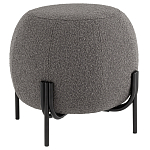 Пуф в ткани букле темно-серого цвета Pikelet варинант исполнения - 1 | Loft Concept в Костроме