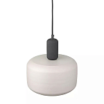 Подвесной светильник с круглым бежевым плафоном Quentin варинант исполнения - 3 | Loft Concept в Костроме