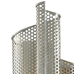 Бра серебряное изогнутой формы с перфорацией Perforation варинант исполнения - 1 | Loft Concept в Костроме