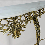 Консоль из бронзы с мраморной столешницей Bronze Console варинант исполнения - 2 | Loft Concept в Костроме