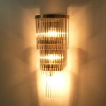 Бра с золотистым основанием и прозрачными трубками Nembus варинант исполнения - 6 | Loft Concept в Костроме