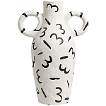 Декоративная ваза White Doodle Vase M варинант исполнения - 1 | Loft Concept в Костроме