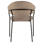 Коричневый стул с обивкой из искусственной замши Alexis варинант исполнения - 4 | Loft Concept в Костроме