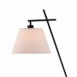 Торшер с черным наклонным корпусом и конусовидным абажуром Black Tripod варинант исполнения - 1 | Loft Concept в Костроме