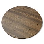 Стол журнальный c коричневой круглой столешницей на трех металлических ножках Charm Coffee Table варинант исполнения - 3 | Loft Concept в Костроме