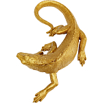 Настенный декор в виде золотой ящерицы Golden Lizard  варинант исполнения - 3 | Loft Concept в Костроме