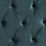 Кровать двуспальная зеленая с основанием из массива дерева с мягким изголовьем Velour Beds варинант исполнения - 2 | Loft Concept в Костроме