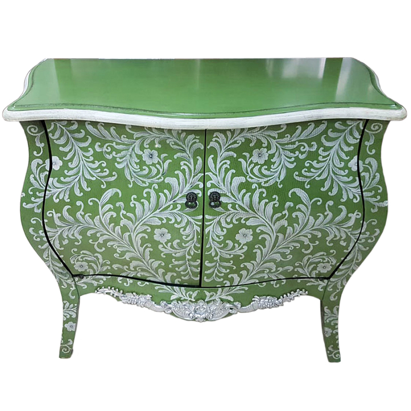 Комод White and Green Lace Зеленый Белый Комод White and Green Lace Зеленый Белый в Костроме | Loft Concept