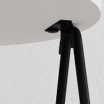 Стол приставной с 2-мя круглыми белыми столешницами ESSEL SIDE TABLE WHITE варинант исполнения - 2 | Loft Concept в Костроме