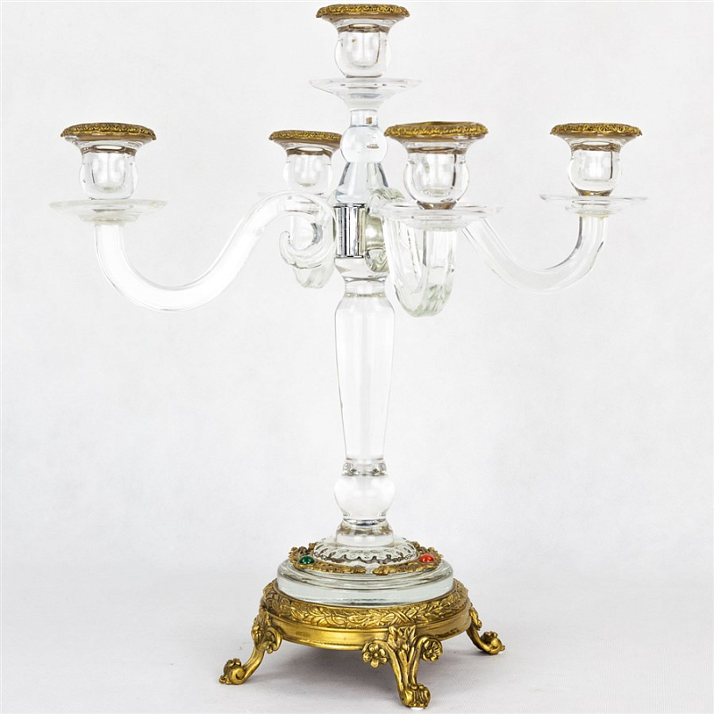 Подсвечник Transparent Candlestick Бронза Прозрачный (Transparent) Подсвечник Transparent Candlestick Бронза Прозрачный (Transparent) в Костроме | Loft Concept