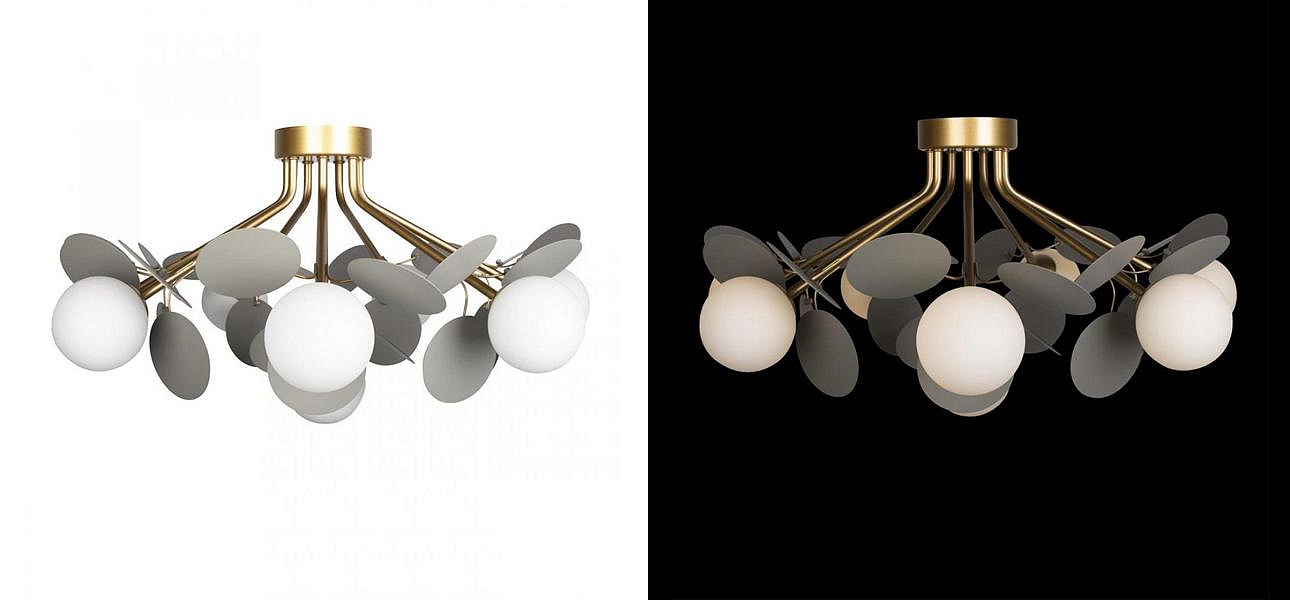 Потолочный светильник MATISSE Chandelier Aster Gray Потолочный светильник MATISSE Chandelier Aster Gray - Loft-Concept в Костроме