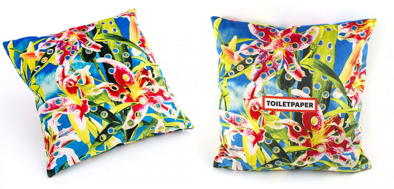 Подушка Seletti Cushion Flower with holes Подушка Seletti Cushion Flower with holes - Loft-Concept в Костроме