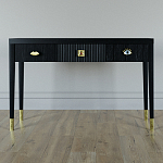 Дизайнерский Письменный стол Elsa Dreams Black с тремя ящиками варинант исполнения - 1 | Loft Concept в Костроме