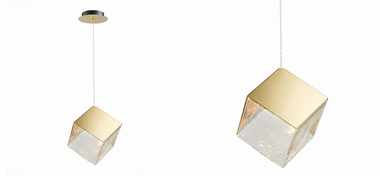 Подвесной светильник Lamp golden cube Подвесной светильник Lamp golden cube - Loft-Concept в Костроме