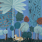 Мебельная ткань Oasis Blue Велюр  варинант исполнения - 1 | Loft Concept в Костроме