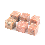 Камни для охлаждения виски из розового мрамора Natural Stone Cube варинант исполнения - 3 | Loft Concept в Костроме